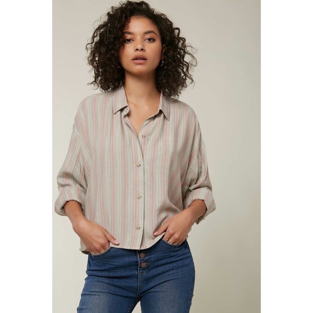 O’Neil | Braxton Crop Button Up Shirt